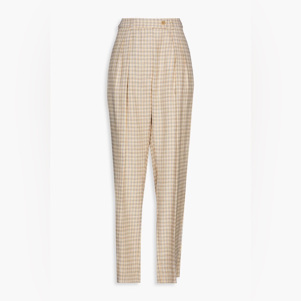 Acne Studios Pleated Checked Pants